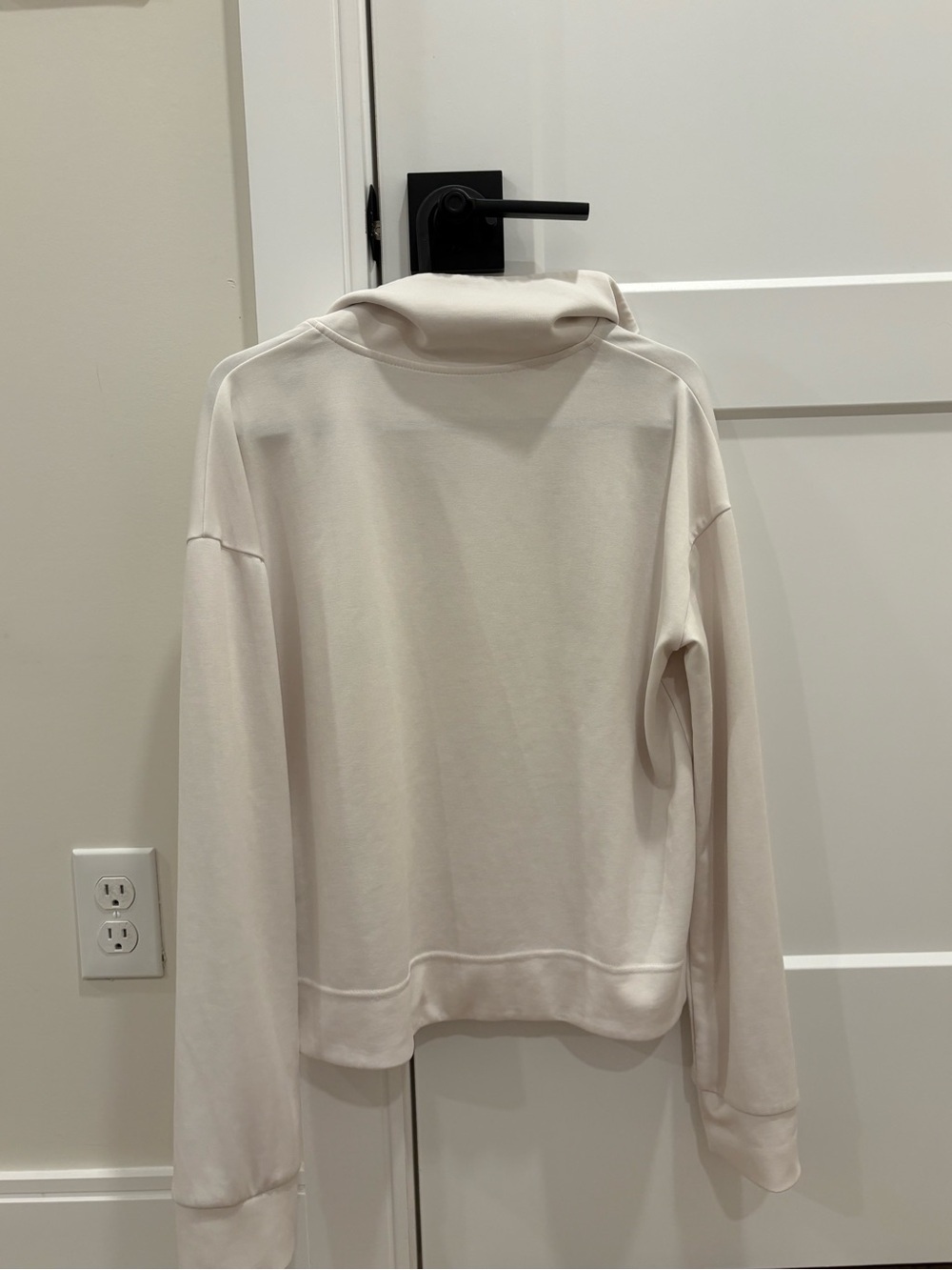 Athleta White Quarter-Zip Pullover Sweatshirt - Picture 5 of 9